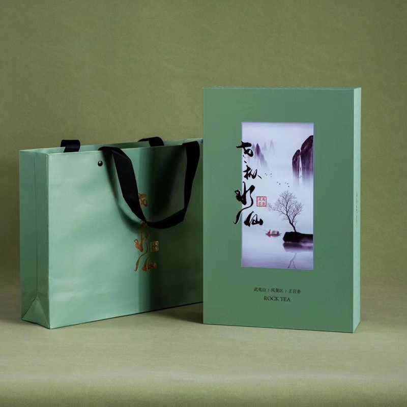 Fujian Wuyi Mountain Mingcong tea, old fir daffodil wood fir oolong tea, floral rock tea gift box, 100g