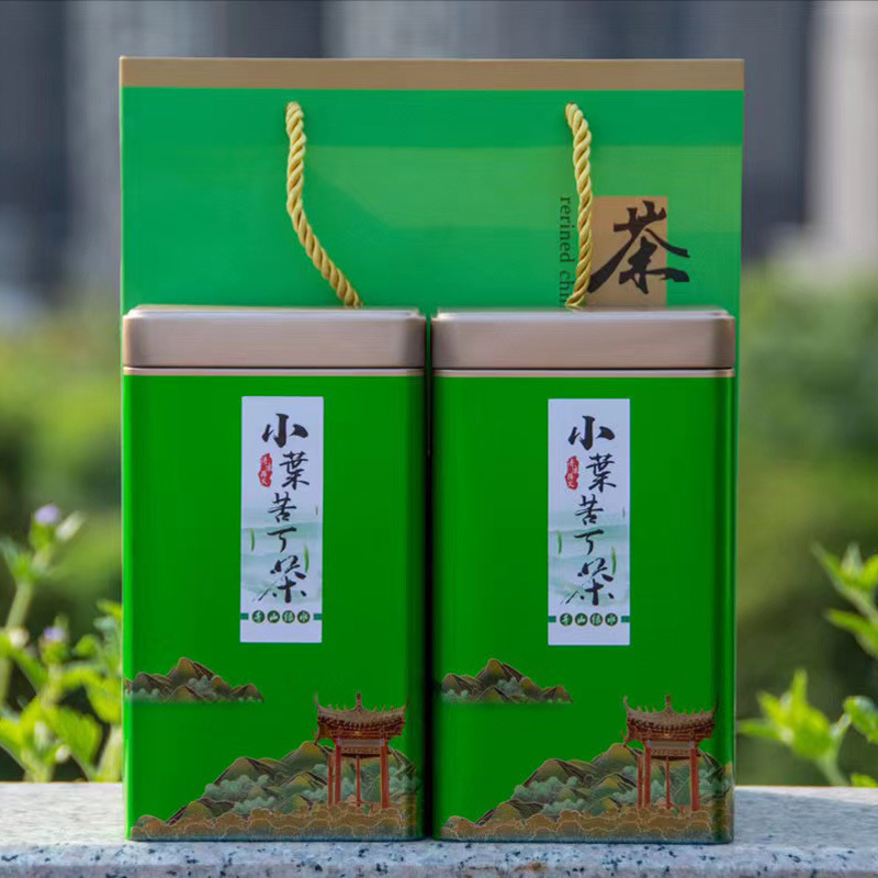 2025 New Tea, Sichuan Yibin Early Spring Green Tea, Alpine Tea, Small Leaf Kudingcha, Green Mountains and Green Waters, Iron Can, 500g