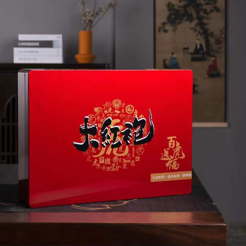 2025 Year of the Tiger Wuyishan charcoal baked Dahongpao rock rhyme flower fragrance cinnamon oolong tea tea wholesale new tea gifts