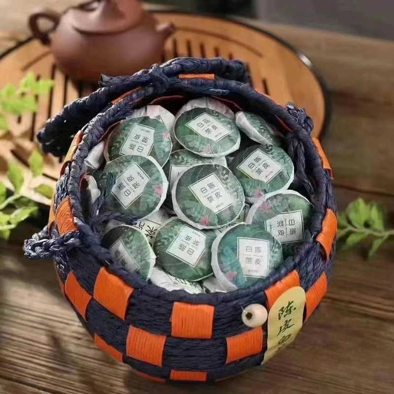 Chenpi white tea 500g white tea cake Shoumei Chenpi old white tea small tea biscuit tea Fujian white tea wholesale