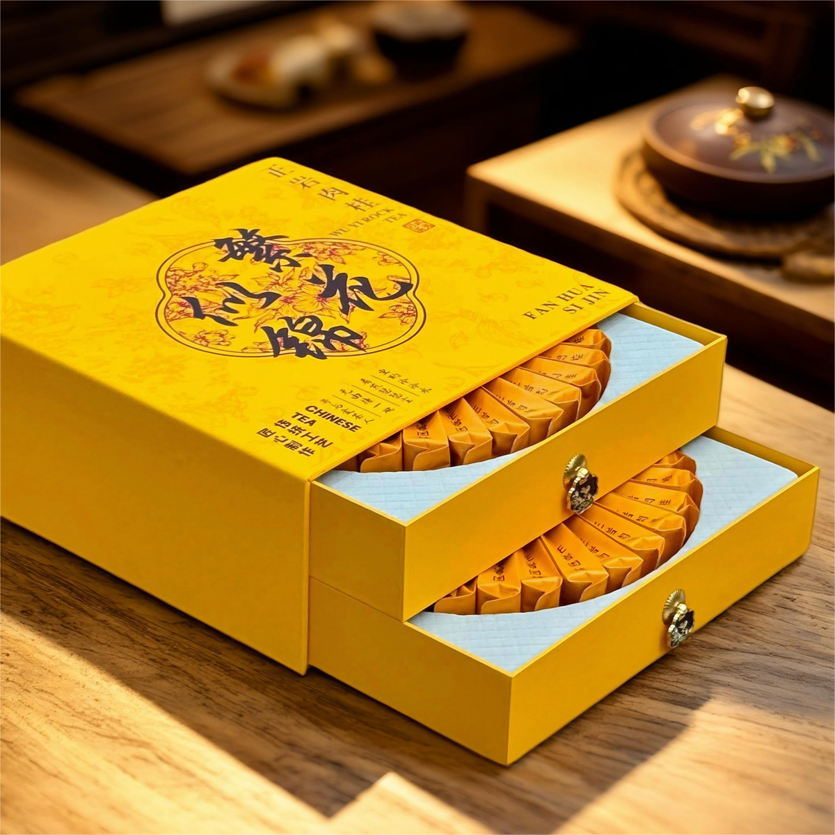 New product Wuyi rock tea, fragrant Dahongpao, gift box, tea, fruity, cinnamon, double layer, 500g, tea, holiday gift
