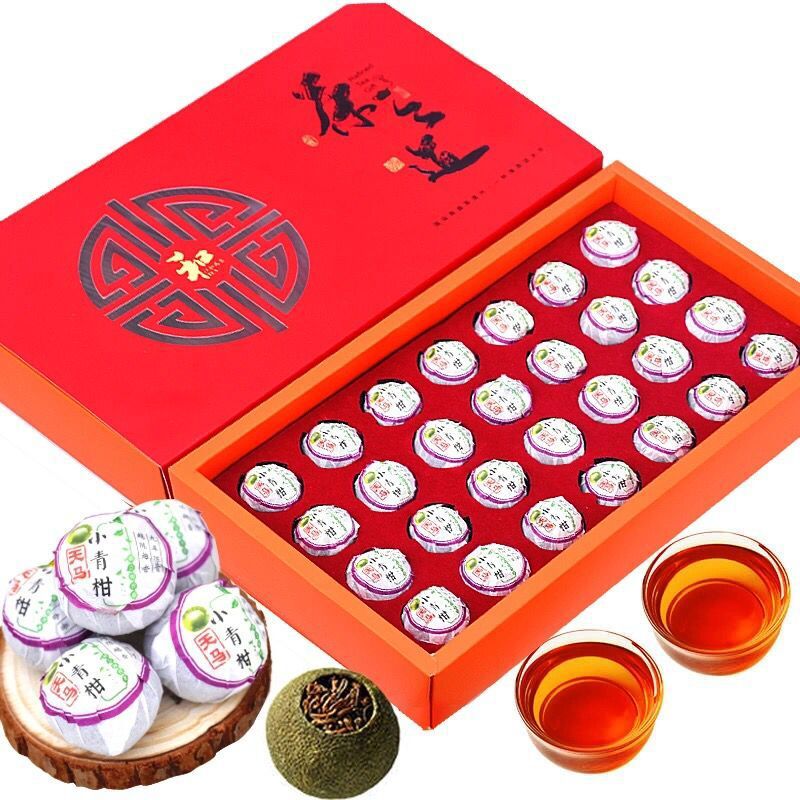 [28 pieces in gift box] Xinhui Xiaoqing Orange Pu 'er Tea, tangerine peel tea, Xiaoqing Orange Tea, 250g in box