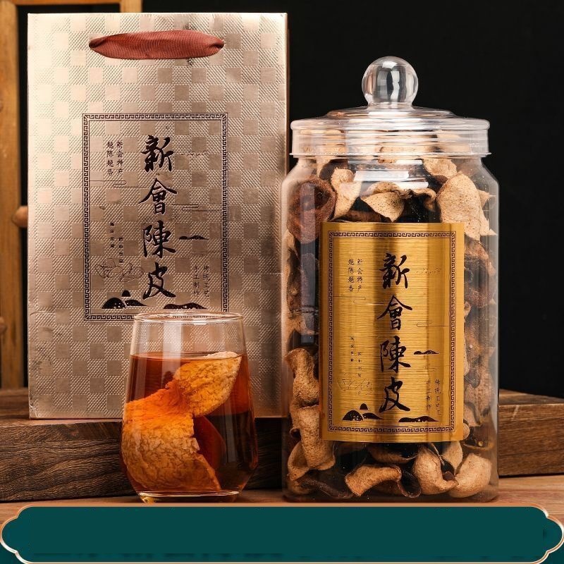 Authentic tangerine peel soaked in water, old tangerine peel dried tea, authentic, old tangerine peel substitute tea, canned, gift box