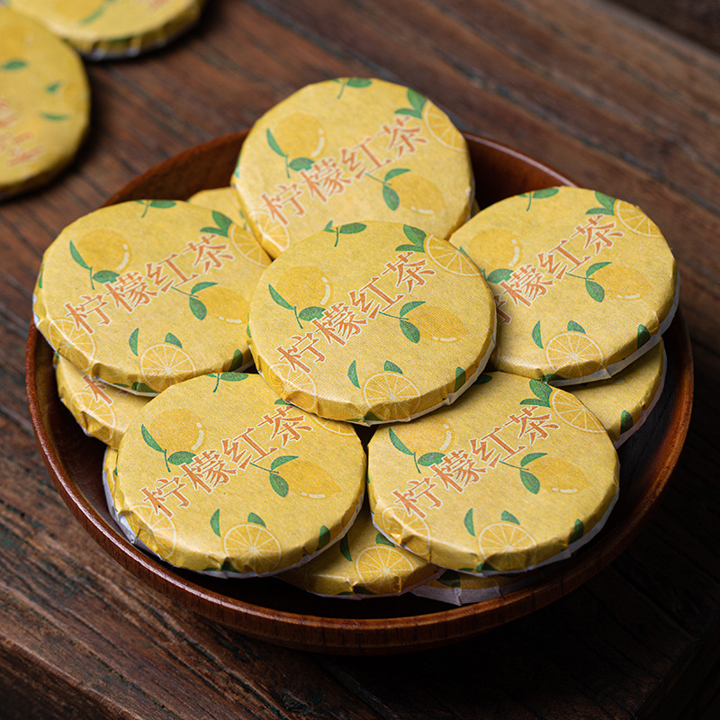 [Hengyunhe] Lemon black tea, lemon red, gold lemon slices, ancient trees, Yunnan Dianhong tea cakes, 500g wholesale