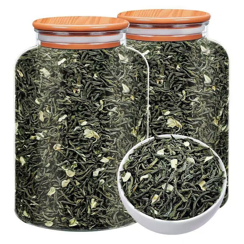 Guangxi Jasmine Tea Xiaobai Haomaojian 2023 New Tea Luzhou-flavor Jasmine Tea Heng County Green Tea Gift Canned