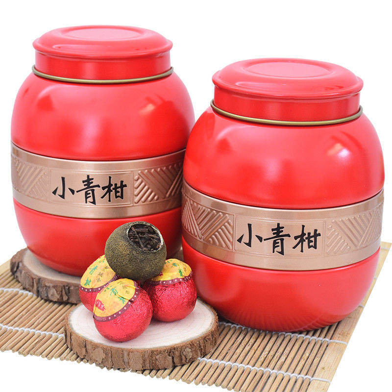 Xiaoqinggan Pu 'er Tea Xinhui Xiaoqinggan Tea Tangerines Ripe Pu' er Tea Tangerines Tea Cancun Pu 'er Tea Half a catty in a jar