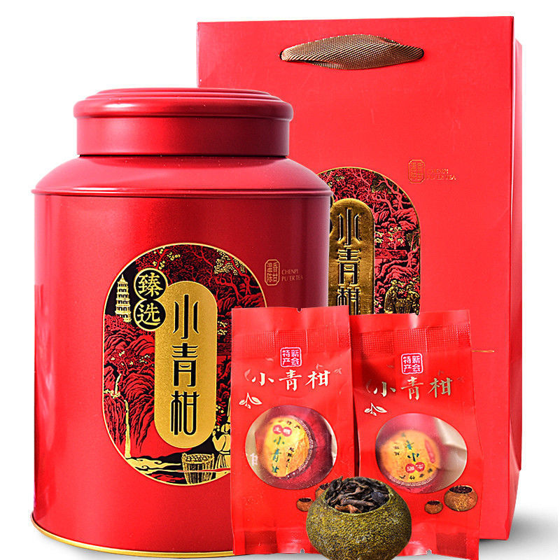 [One-click delivery] Authentic Xinhui Xiaoqing Orange Pu 'er Tea Palace Pu' er Ripe Tea Leaf Orange Tea Gift Box