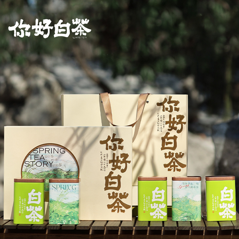 New Year Tea 2025 Pre-Ming Dynasty Fragrant Anji specialty white tea alpine green tea tea gift box