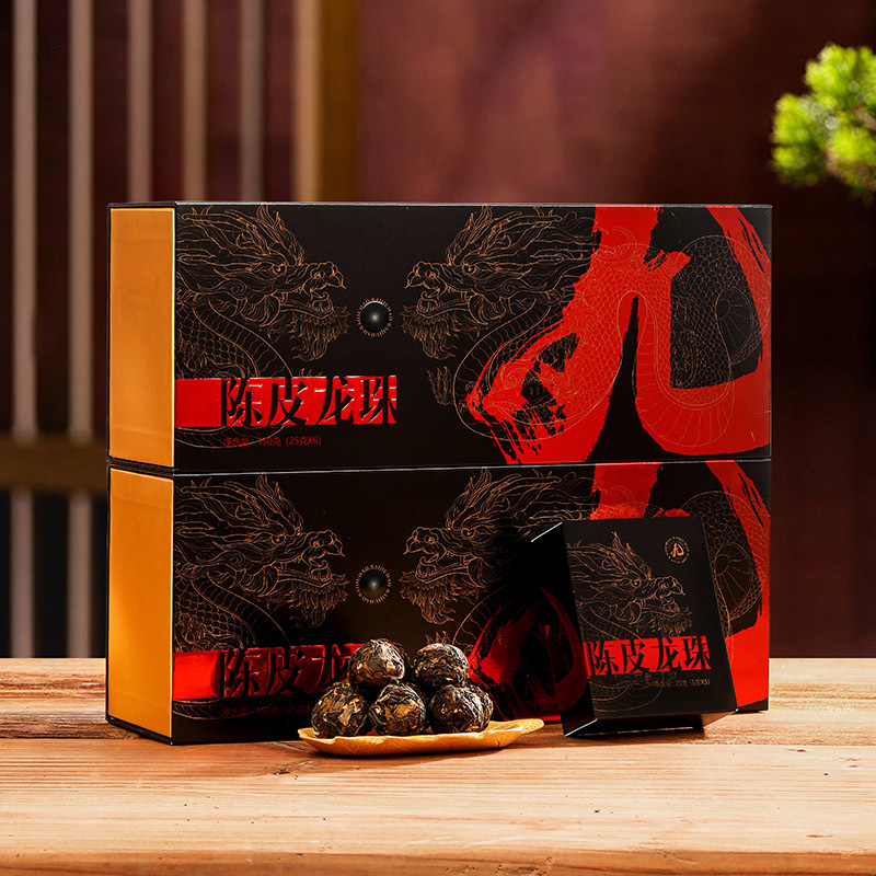 Factory goods Tongxinhui tangerine peel dragon pearl white tea Fuding orange-scented fruity old white tea factory direct sales white tea source wholesale