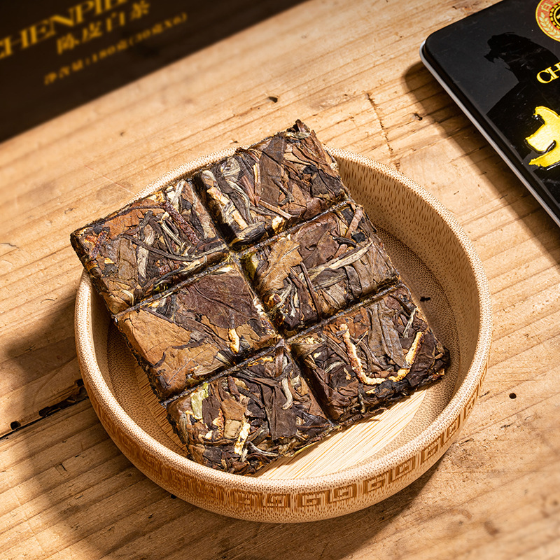 Factory Huotong tangerine peel white tea Fuding Chen Xianggong Mei Shoumei Old white tea tea gift box, manufacturer wholesale source