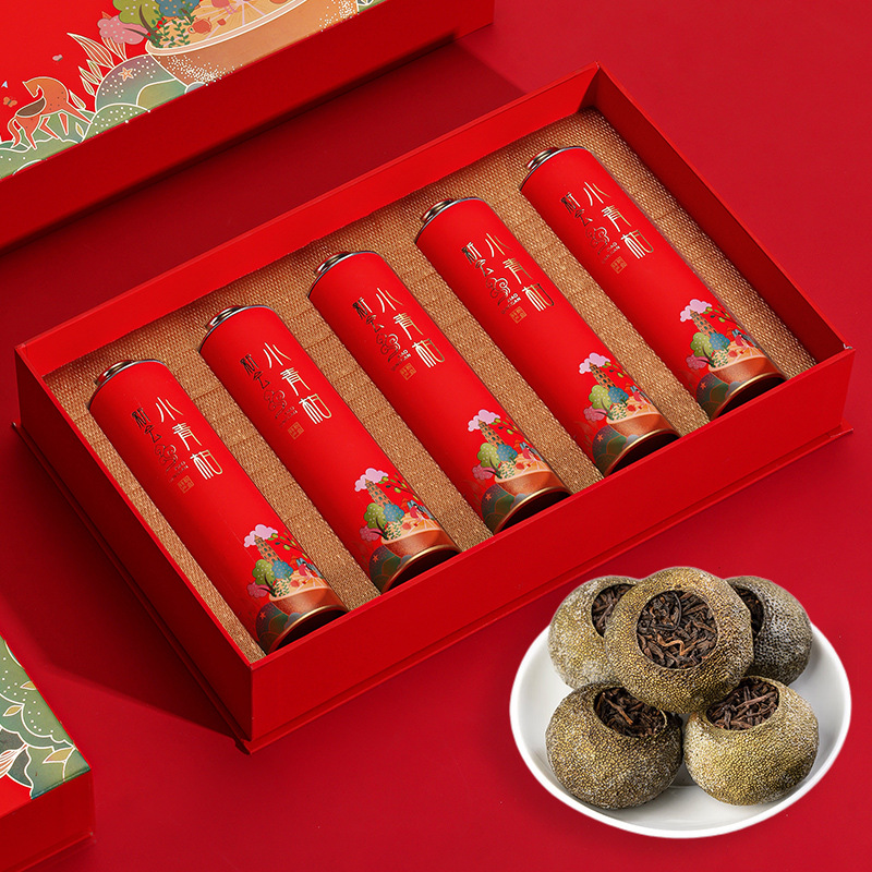 Xinhui Xiaoqing Orange Pu 'er Tea, gift, Chinese New Year Tea, gift box, palace Yunnan Pu' er ripe tea, citrus tea