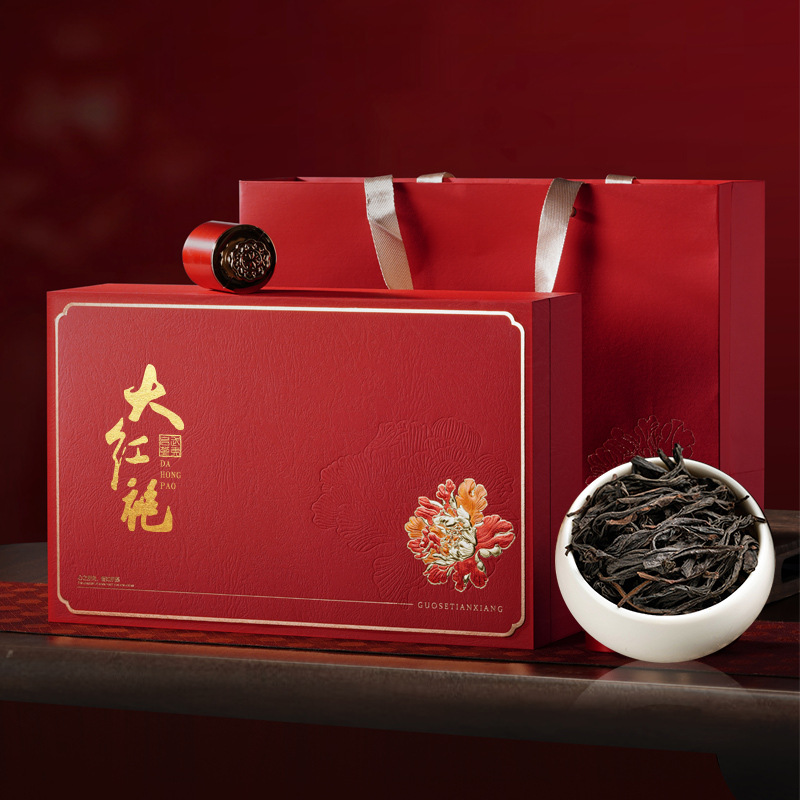 Wuyi Rock Tea Dahongpao Tea Processing New Tea, Luzhou-flavor Oolong Tea, gift box, high-end gift