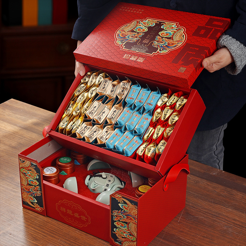 盛世好茶高档礼盒金骏眉铁观音小众红茶高山绿茶多种口味送长辈