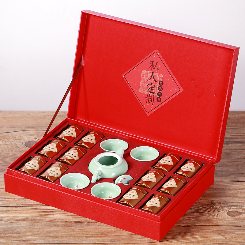 Jin Junmei small jar of tea, gift, black tea, canned in bulk, gift box, Jun tea set, hand gift, high-end gift