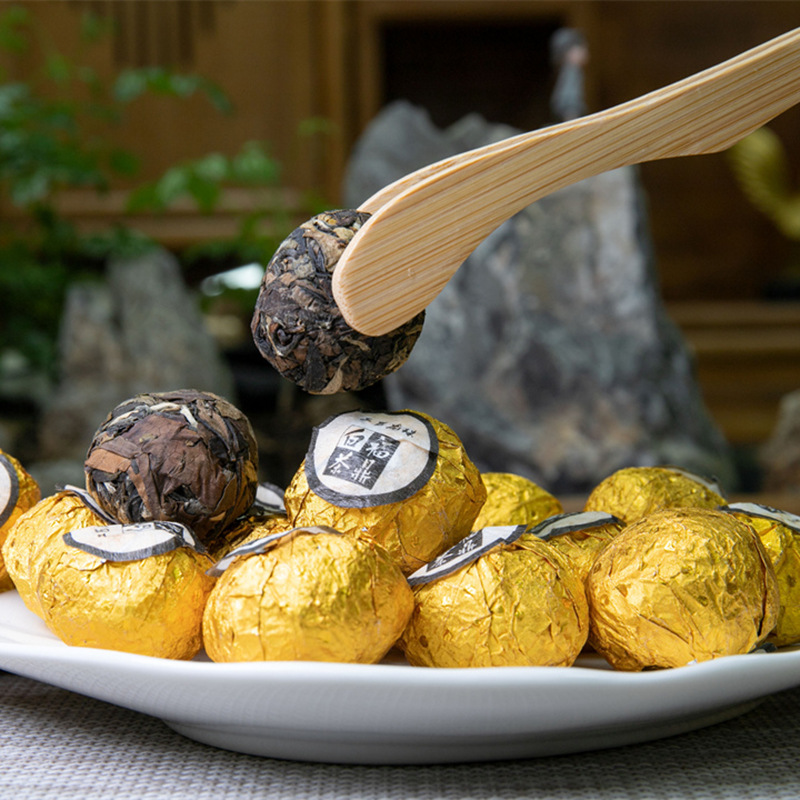 福鼎白茶龙珠老白茶寿眉贡眉茶叶陈皮白茶正宗年份老茶圆球批发Y