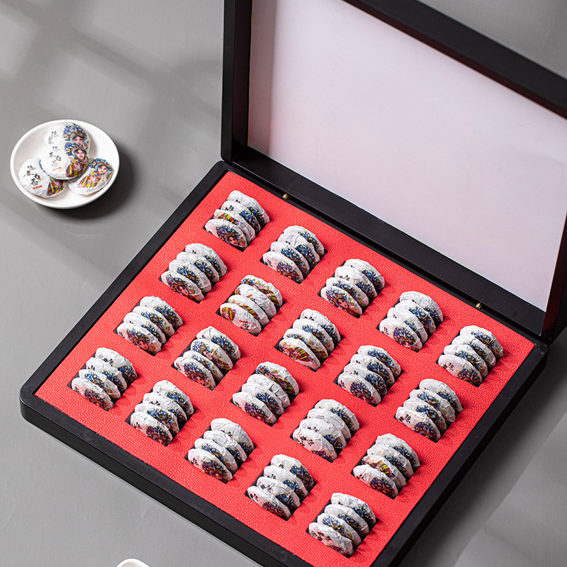 福鼎白茶绿茶新会陈皮寿眉老白茶脸谱枣香饼干茶叶礼盒装500g