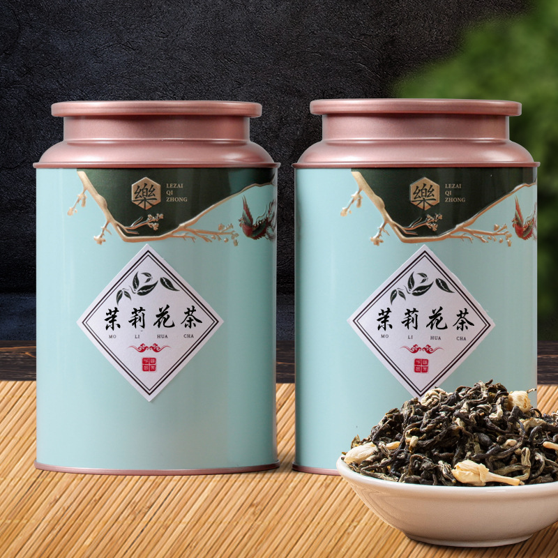 Jasmine tea, green tea, 2025 new tea, spring tea, wholesale, luzhou-flavor cans, manufacturers live broadcast with goods