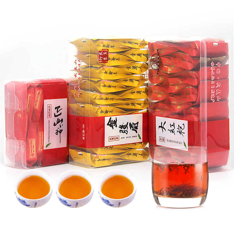 大红袍茶叶 金骏眉正山小种红茶 肉桂乌龙茶盒装茉莉花茶工作自喝