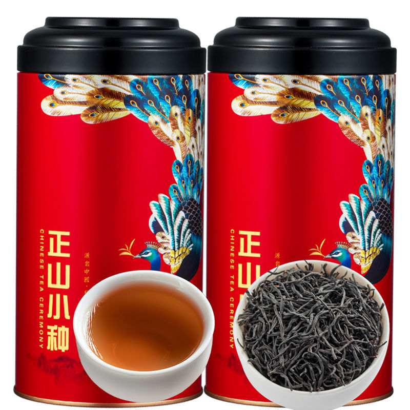 正山小种红茶茶叶细芽桐木关野茶礼盒罐装500g山楂桂圆蜜香红茶