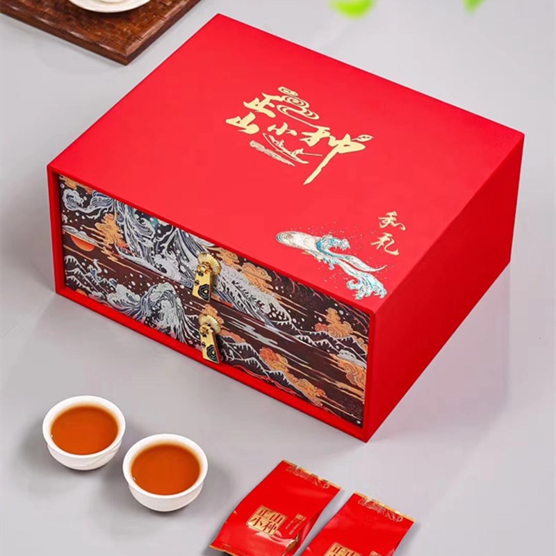 武夷正山小种蜜香型小种红茶礼盒装500g大红袍礼赠特级蜜香红茶