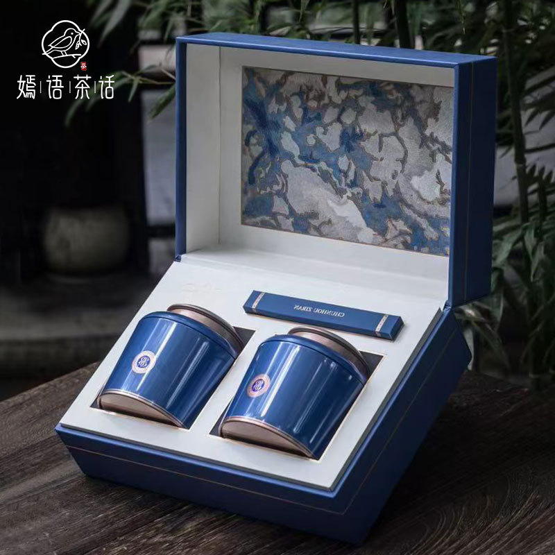 嫣语茶话黄山毛峰绿茶高山明前茶叶礼盒装原产地礼品茶春节送茶礼