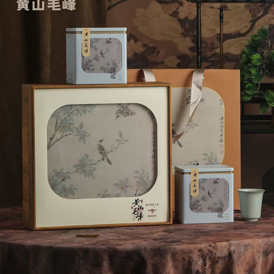嫣语茶话2025年新茶黄山毛峰绿茶揉捻毛峰茶春节送客户送朋友茶礼