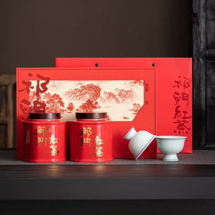 嫣语茶话祁门红茶特级金针礼盒装礼品伴手礼企业送礼商务礼品