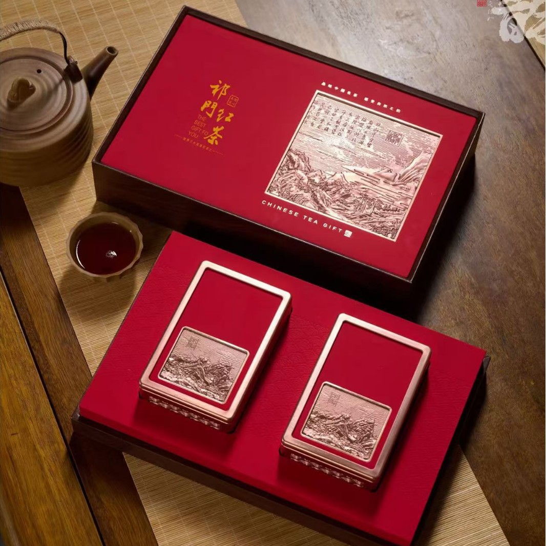 嫣语茶话祁门红茶茶叶礼盒装礼品伴手礼茗茶茶礼真的产地茶
