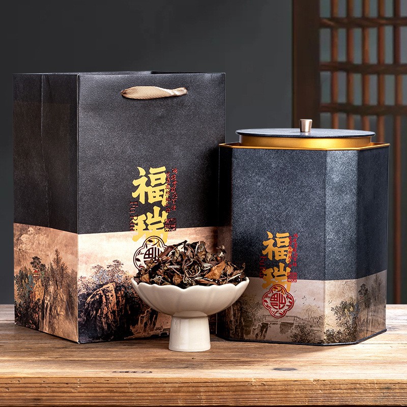 福鼎老白茶日晒可焖煮茶叶礼盒装散茶伴手礼源头厂家批发陈年陈香