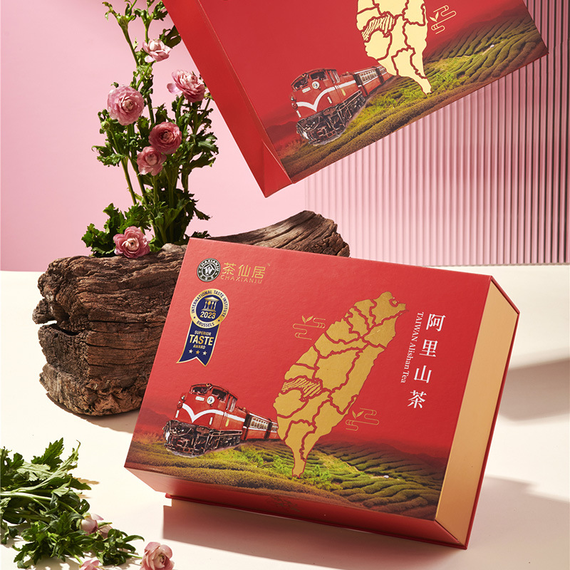 茶仙居阿里山高山茶300克礼盒装乌龙茶汤茶叶台湾原装进口清香型