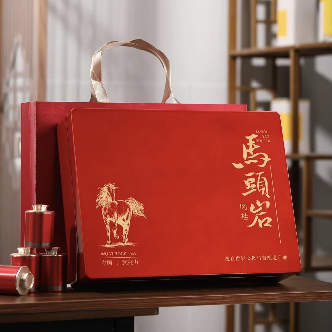 新品武夷山炭焙大红袍岩韵花香马头岩肉桂岩茶乌龙茶发新节日送礼