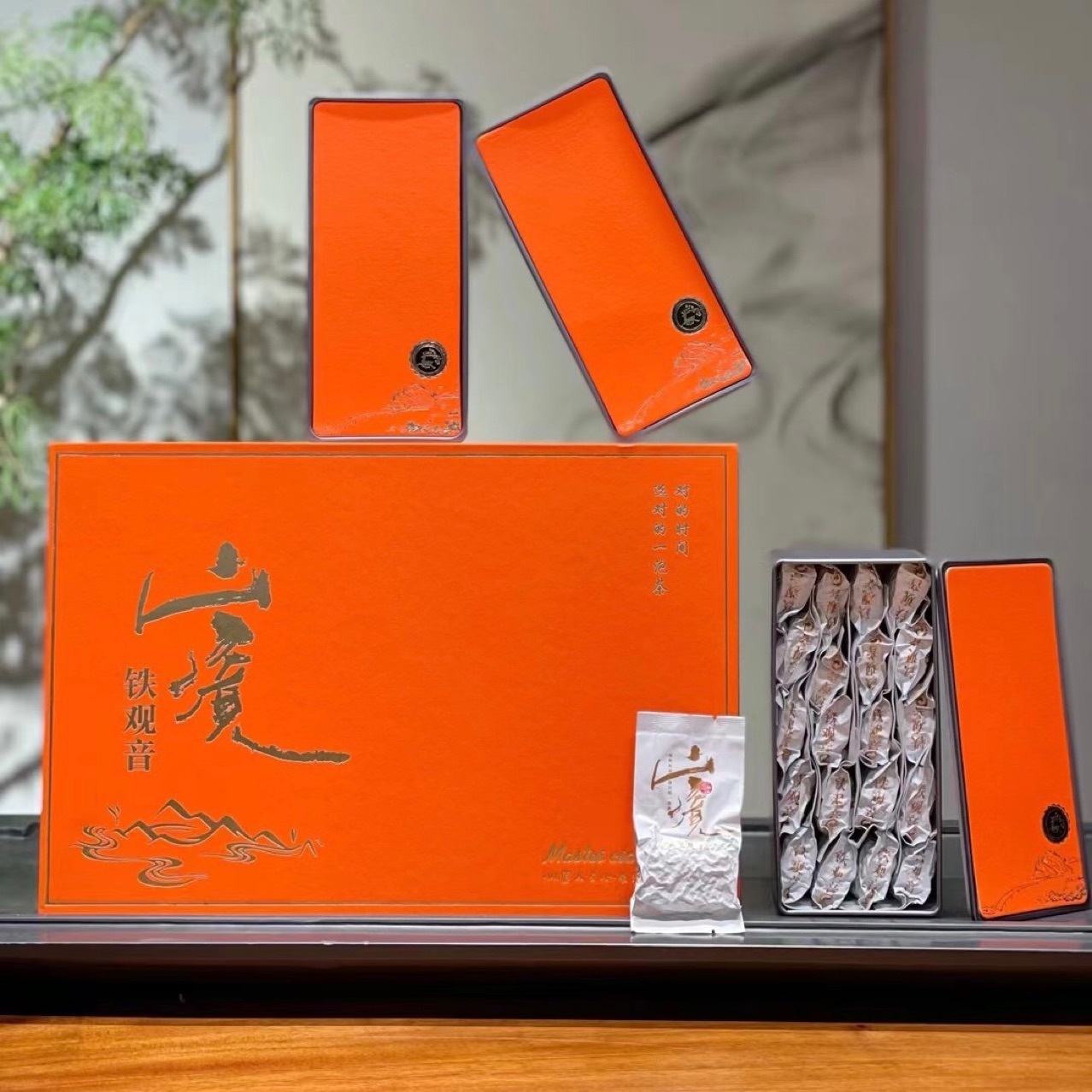 Tieguanyin gift box, Anxi Tieguanyin tea gift box, 500g gift box, gift set, one piece for sale.