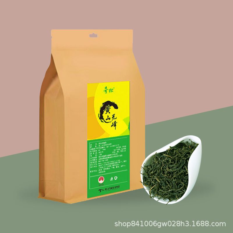 2024 Huangshan Maofeng New Tea Green Tea Bagged Tea 500g Wholesale in Bulk for Yourself Drink Group Purchase Fragrance