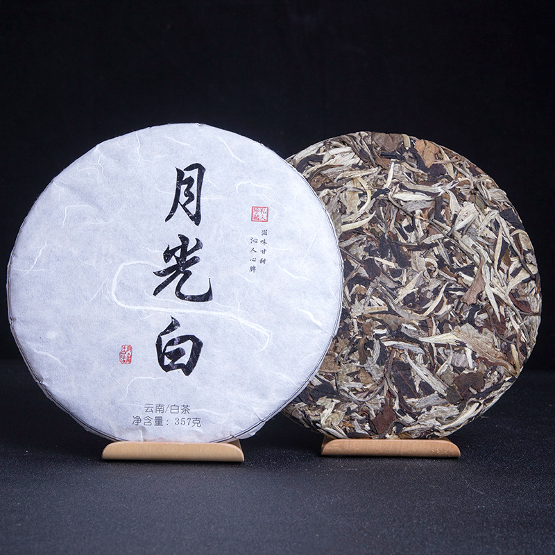 Wholesale white tea moonlight white moonlight beauty tea 357g cake tea Yunnan white tea cake wilderness clear sweet fragrance