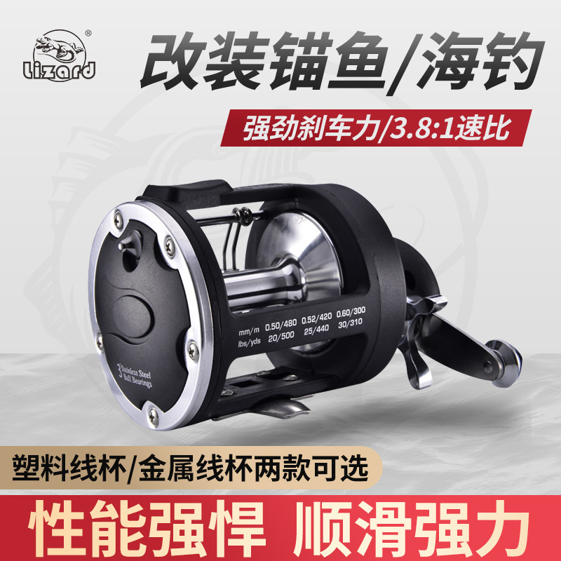 Comelong visual anchor fish all-metal-headed fishing vessel sea fishing wheel drum ship fishing wheel drum belt relief reel