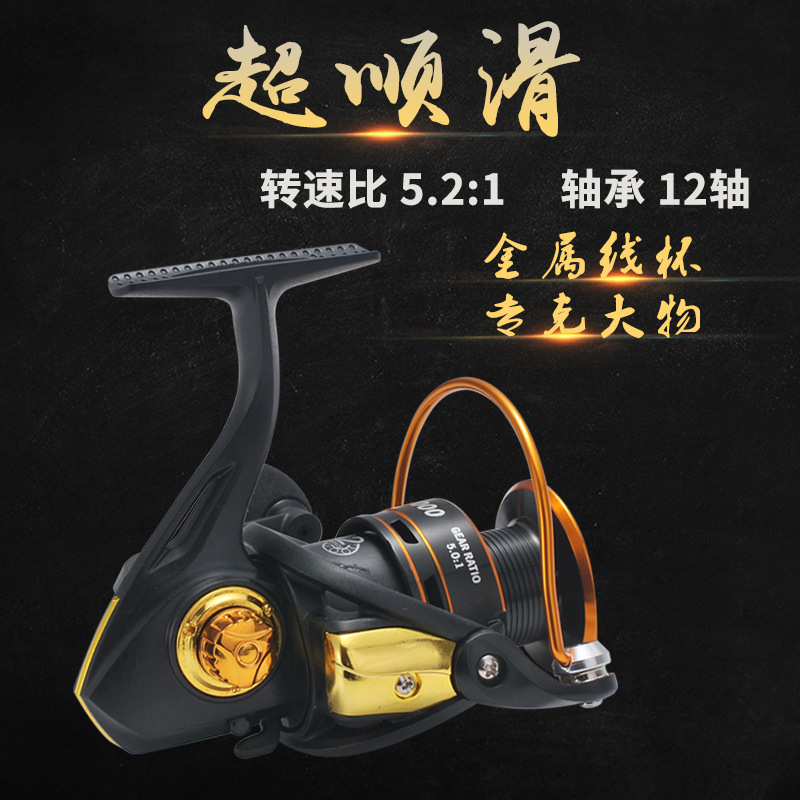 Comelong metal wire cup, 12-axis interchangeable left and right folding rocker arm spinning wheel, sea fishing wheel, port wheel, fishing wheel, etc.