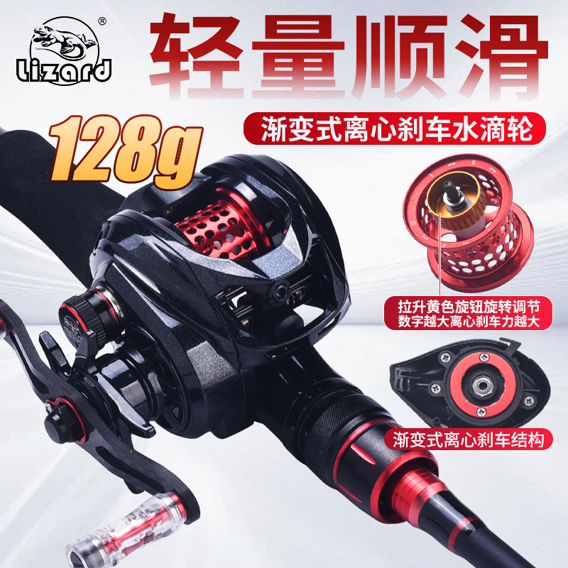 Kemailonak Micro Products Luya Water Drop Wheel Carbon Ultra-Light Long-Range Fishing Vessel Fishing Line Roller Smooth Belt Unloading Force Alarm