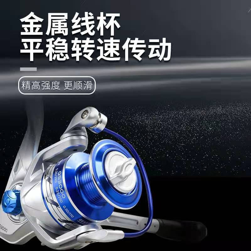 Kemailong all-metal thread cup fishing boat sea pole rock pole fishing line spinning wheel sea pole throwing fishing boat before fishing boat