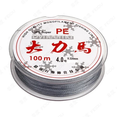 Longyu 100-meter Dali horse fishing line 4-braid PE braided wire anti-bite line main line sub-line road sub-line fishing line