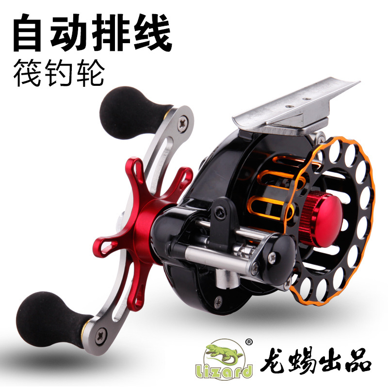 Silver fox raft fishing wheel with pressure relief all-metal automatic wire routing micro-lead wheel raft rod wheel fishing wheel raft wheel