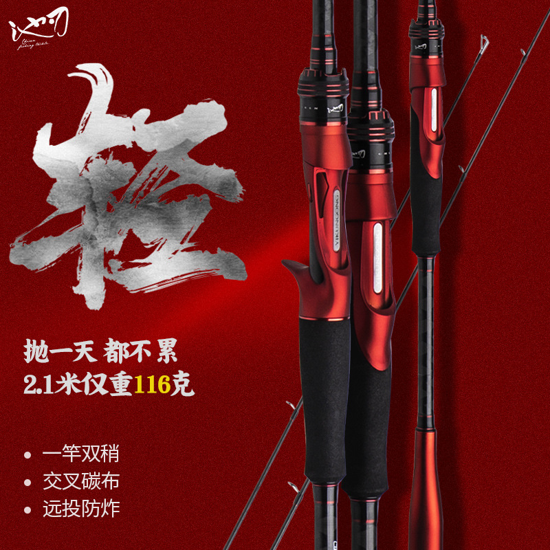 Pool blade cross-border carbon straight-handle gun handle ultra-light road Asian pole long-distance throwing ML adjusting fishing rod sliding floating fishing rod wholesale