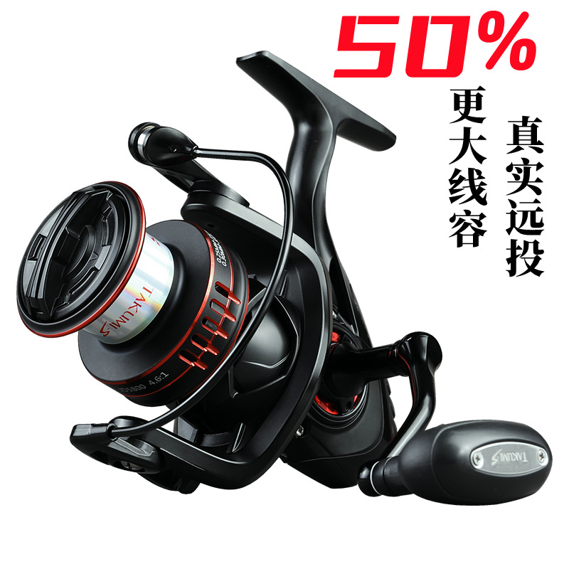 Pool edge sea pole long-distance throwing wheel metal fishing wheel 10000 spinning wheel fishing line reel fish reel anchor fish reel wholesale