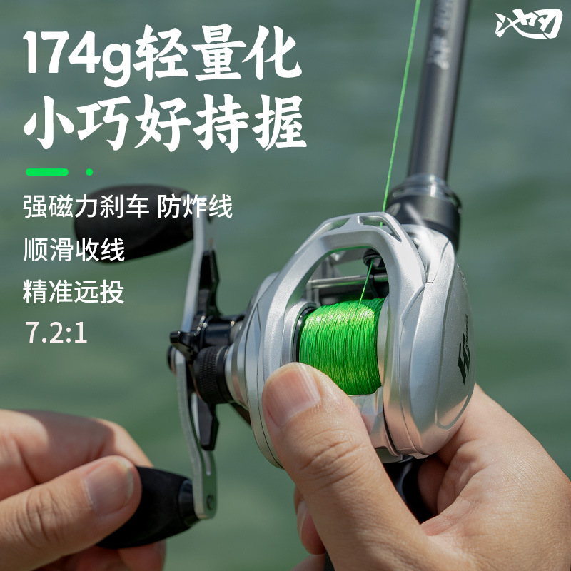 Chirenlu Ya water drop wheel, metal long-range anti-explosion line, magnetic brake, fishing reel, micro-object reel, fishing reel, wholesale