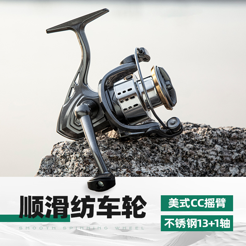Spinning wheels Small golf Luya fishing line reels Newbie wheels Upturned mouth fresh water long-distance throwing inclined mouth micro-object spinning wheels wholesale