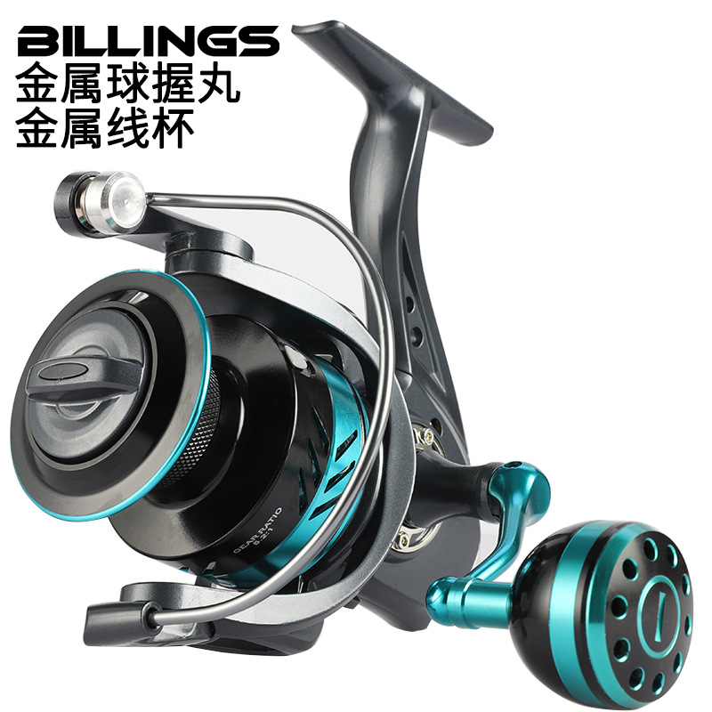 Billings factory direct sales DK Luyafang wheel metal fishing wheel throwing pole sea fishing handle rod wheel fishing gear wholesale