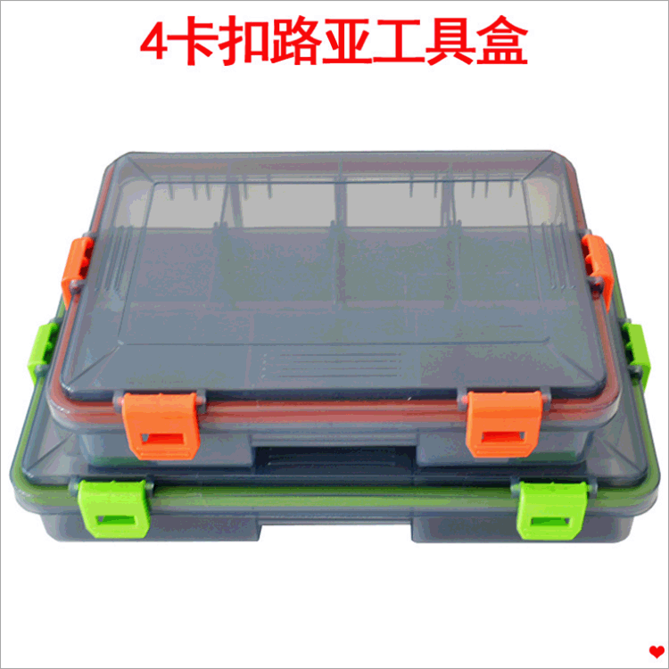 Luya box fake bait storage box waterproof fishing gear box multi-grid plastic bait box fishing tool box