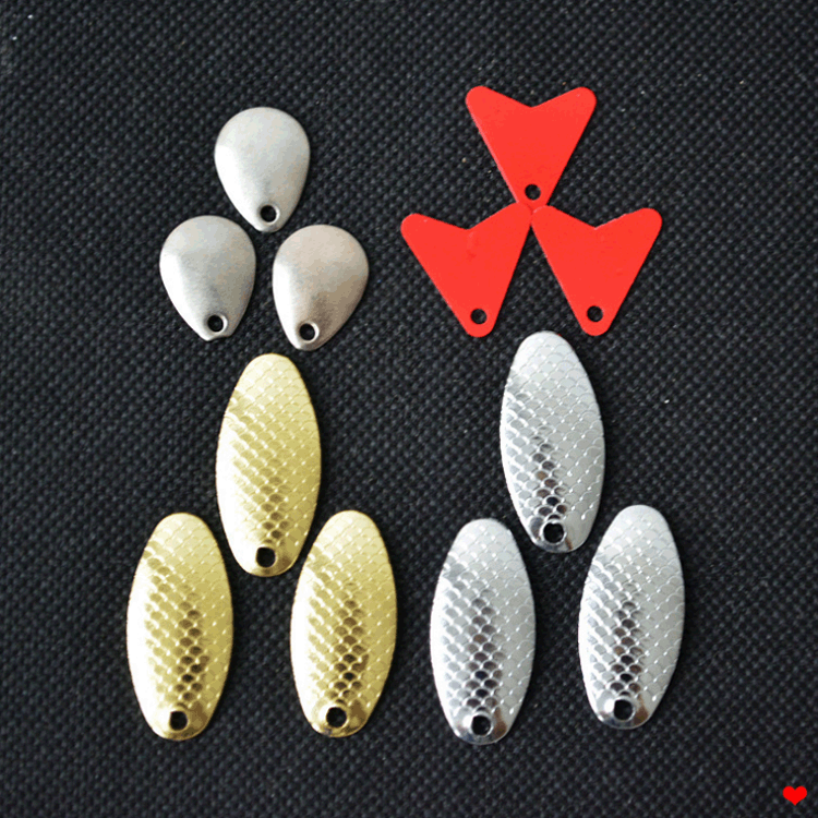 Red heart slice, water drop noise slice, thunder frog, DIY Luya bait modified slice, Luya accessories, sequins, flash slice, bait fish