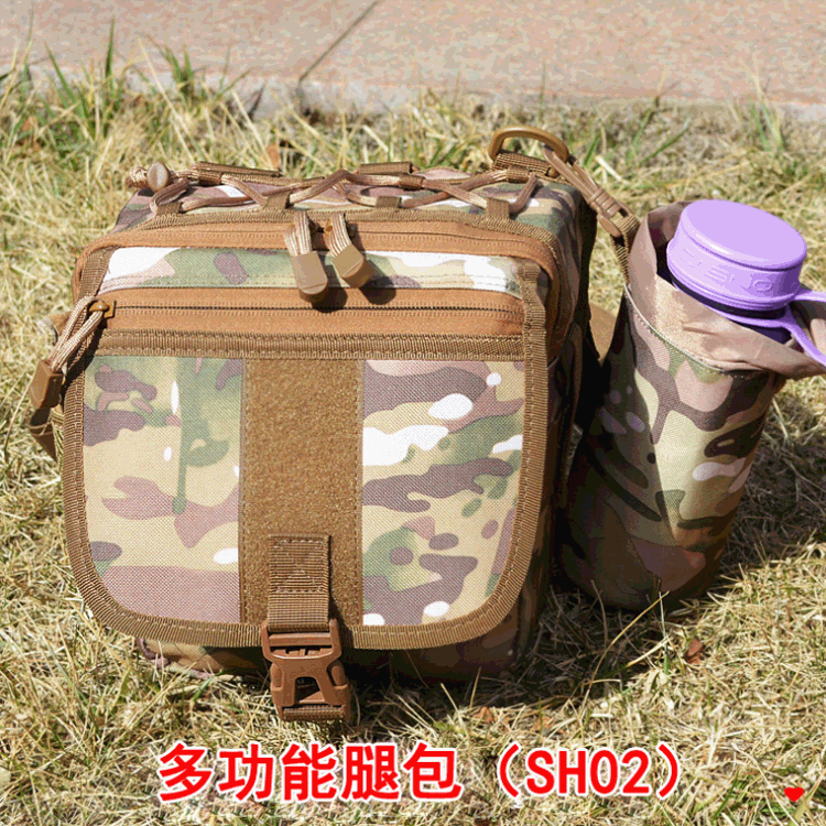 Upgrade Luya multifunctional waist bag and leg bag, waterproof outdoor fishing chest bag, back pole bag, fishing gear bag, canvas wholesale