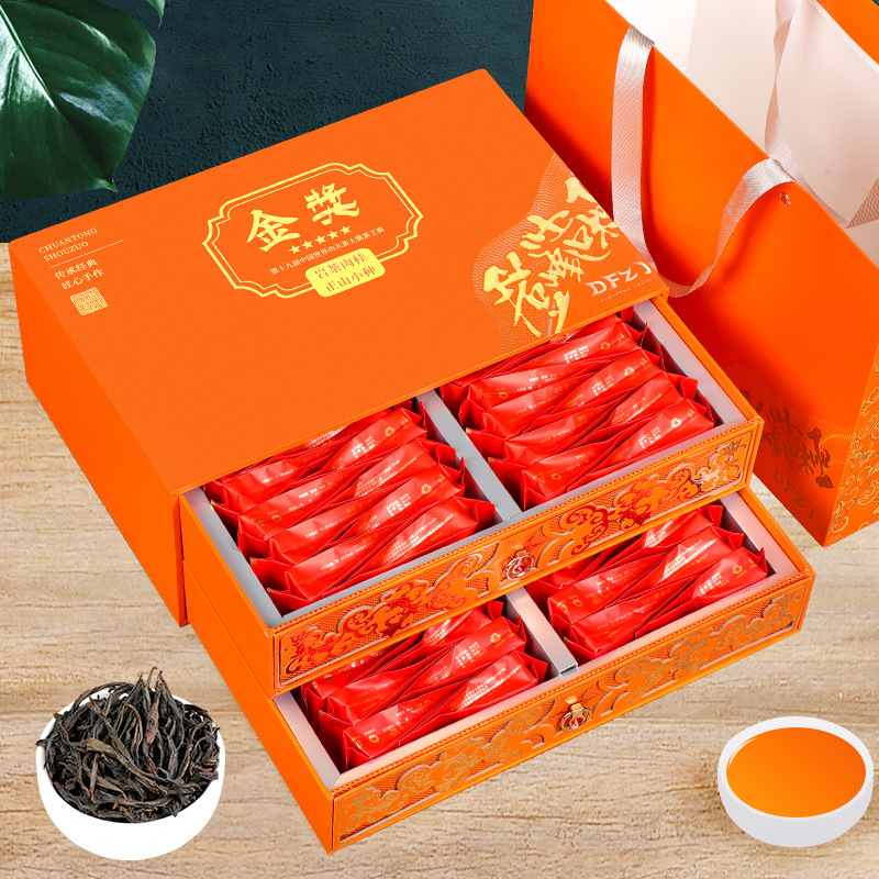 Wuyishan Rock Tea Dahongpao Tea Cinnamon Zhengshan Small Variety Tea Gift Box, Mid-Autumn Festival Gifts, Support one piece