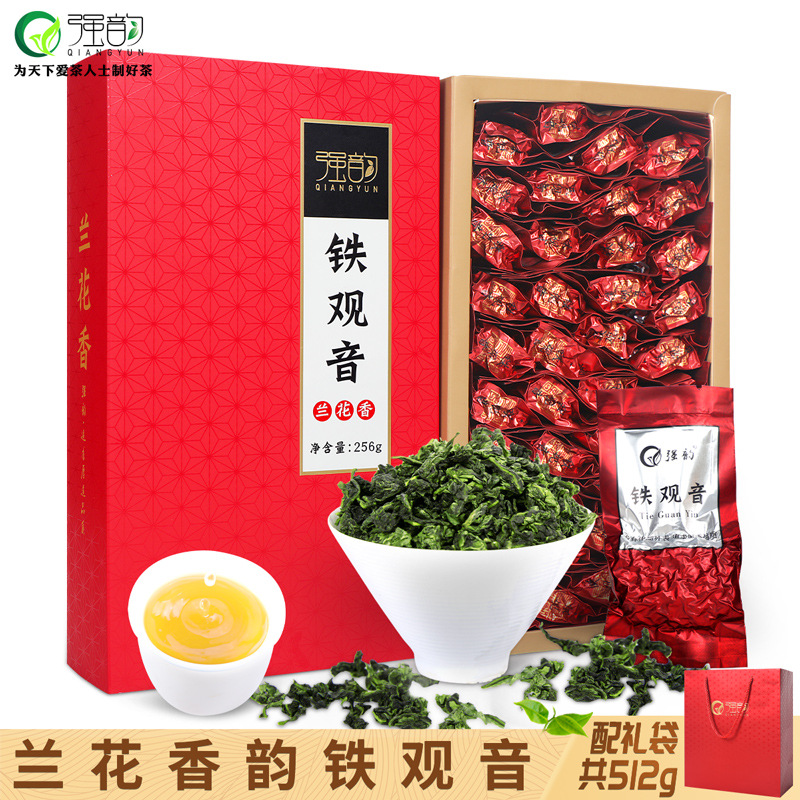 Factory wholesale Tieguanyin tea gift box, official flagship store, oolong tea, strong flavor, bulk small packaging